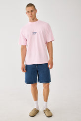 Poetic Heavyweight Boxy Tee Washed Pink